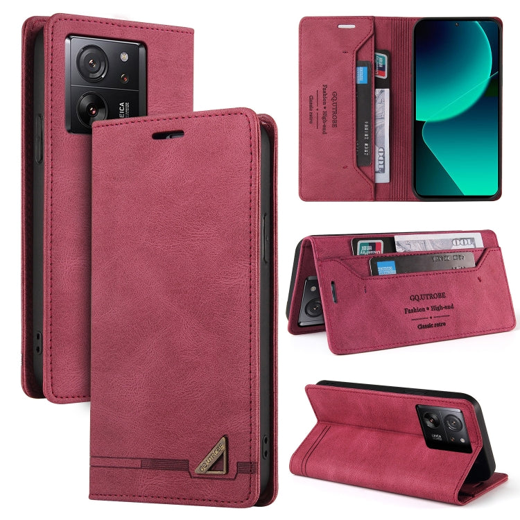Skin Feel Anti-theft Brush Horizontal Flip Leather Case with Holder, For Xiaomi Redmi Note 13 5G, For Xiaomi Redmi 13C, For Xiaomi Redmi Note 13 Pro+, For Xiaomi Redmi Note 13 Pro 5G, For Xiaomi 13T, For Xiaomi Redmi 12