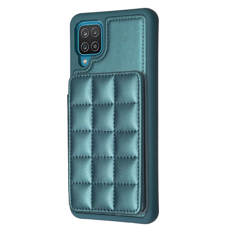 Grid Card Slot Holder Phone Case, For Samsung Galaxy A12