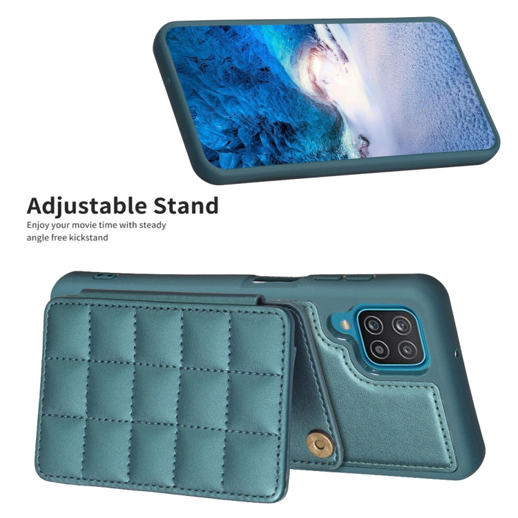 Grid Card Slot Holder Phone Case, For Samsung Galaxy A12