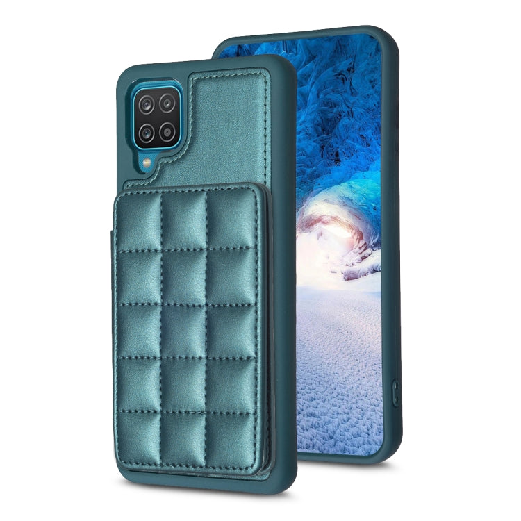 Grid Card Slot Holder Phone Case, For Samsung Galaxy A12