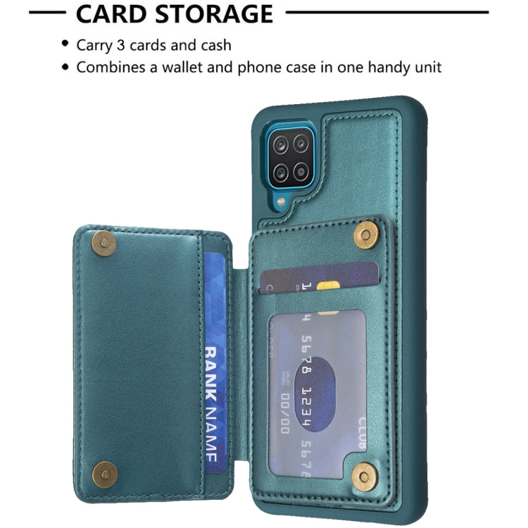 Grid Card Slot Holder Phone Case, For Samsung Galaxy A12