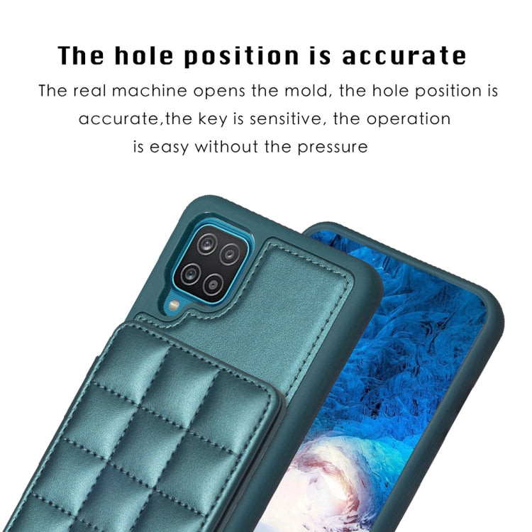 Grid Card Slot Holder Phone Case, For Samsung Galaxy A12
