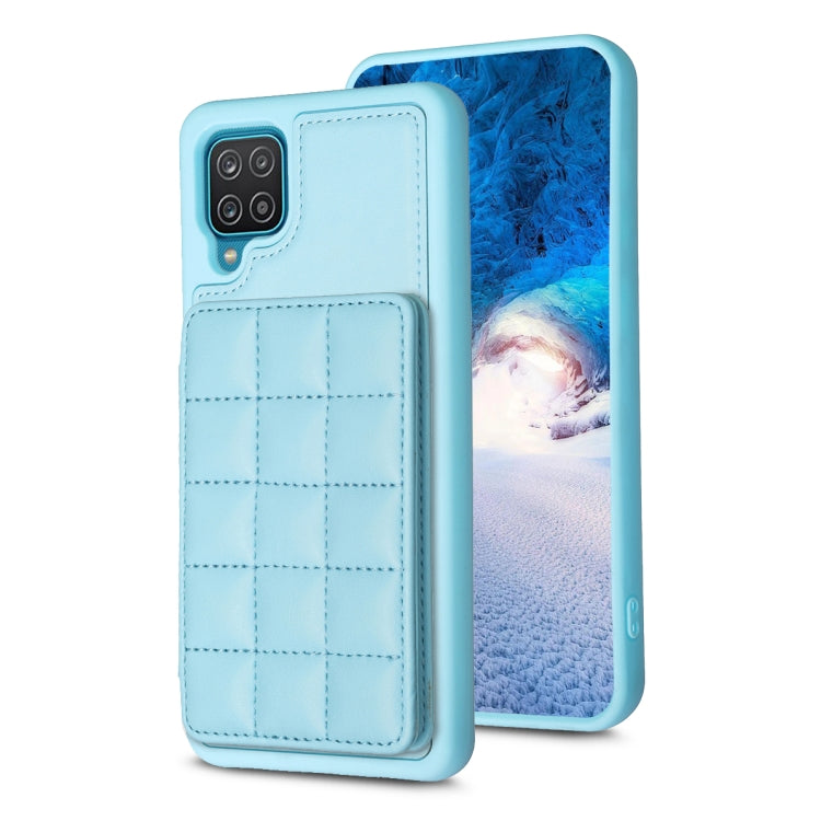 Grid Card Slot Holder Phone Case, For Samsung Galaxy A12