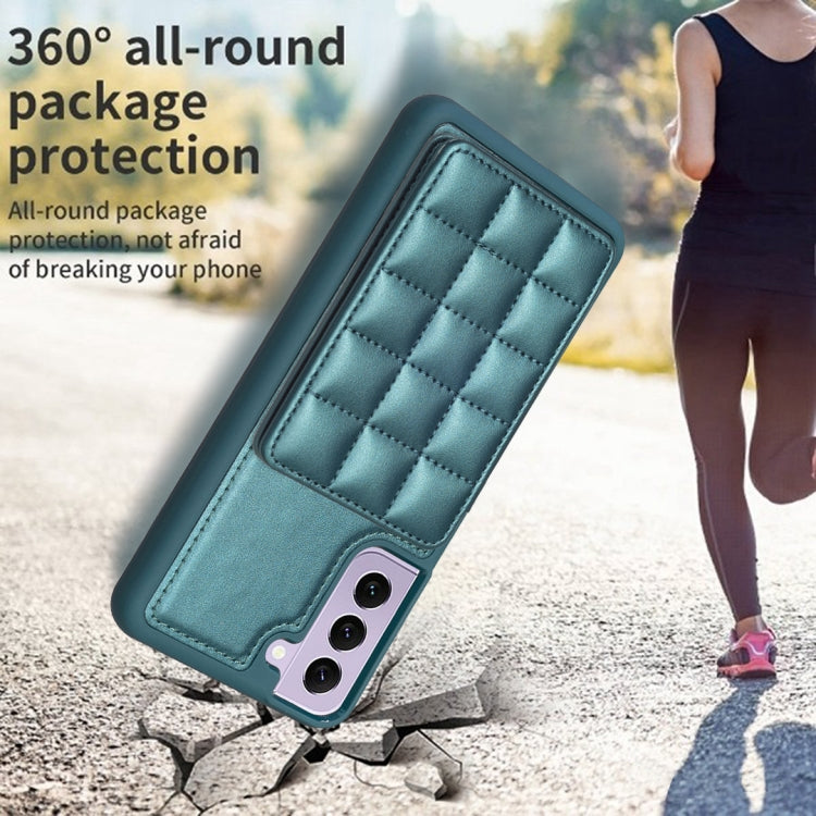 Grid Card Slot Holder Phone Case, For Samsung Galaxy S22 5G, For Samsung Galaxy S21 FE 5G, For Samsung Galaxy A53