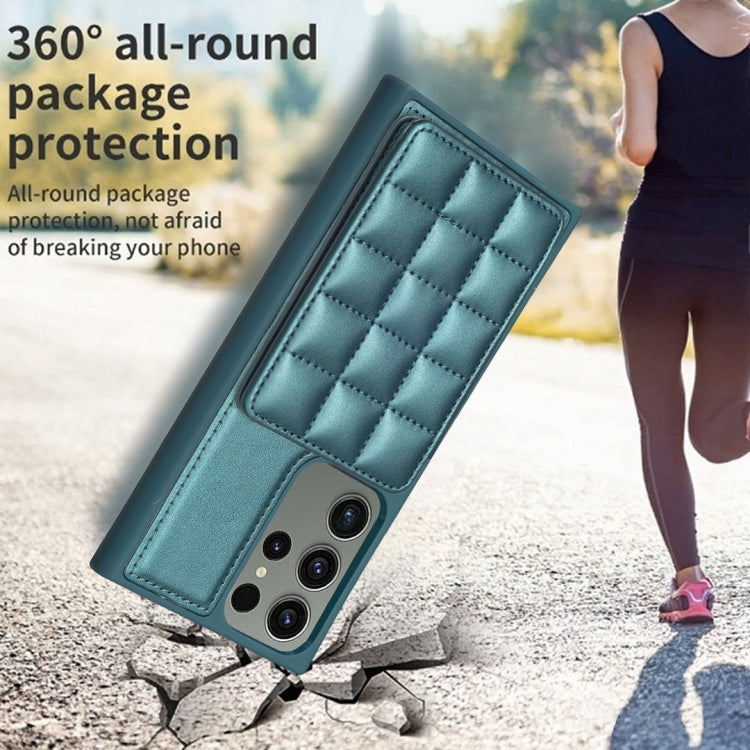 Grid Card Slot Holder Phone Case, For Samsung Galaxy S23 Ultra 5G, For Samsung Galaxy S22 Ultra 5G, For Samsung Galaxy S22+ 5G