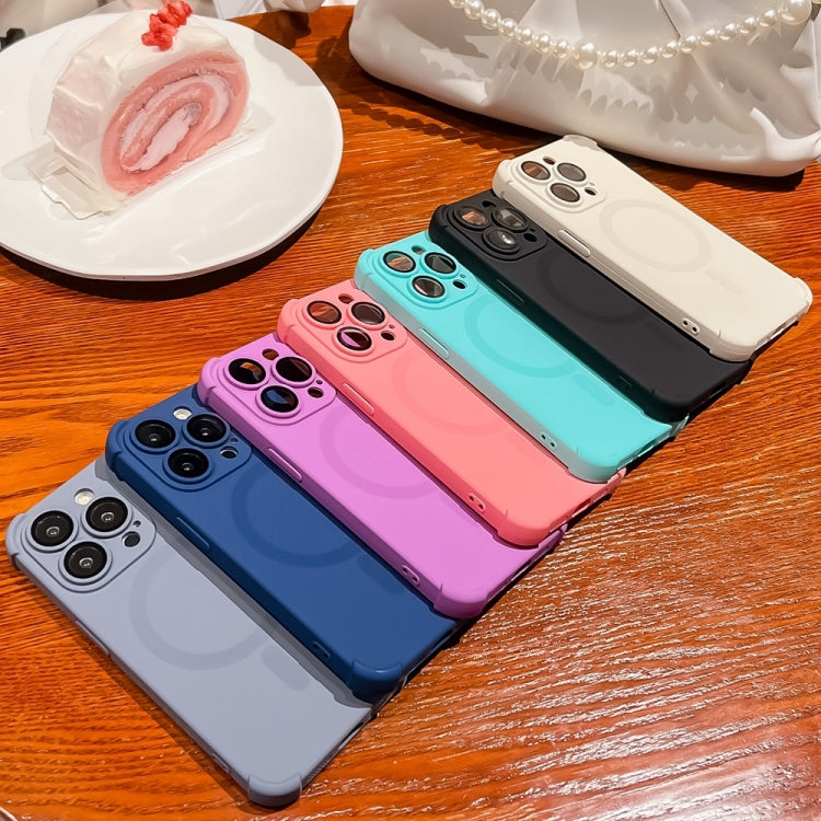Four Corner Shockproof Skin Feel MagSafe Magnetic Phone Case, For iPhone 14, For iPhone 14 Pro, For iPhone 14 Pro Max