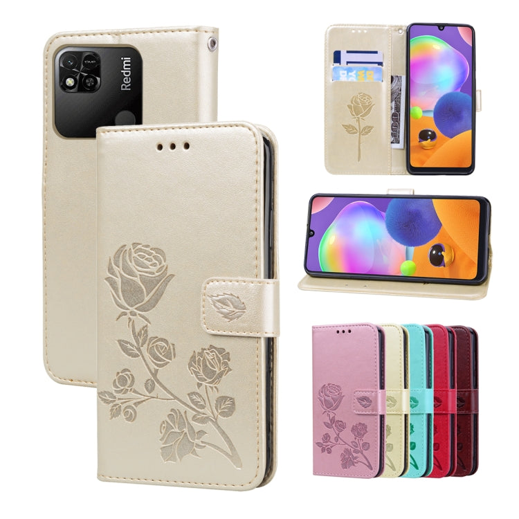 Rose Embossed Flip PU Leather Phone Case