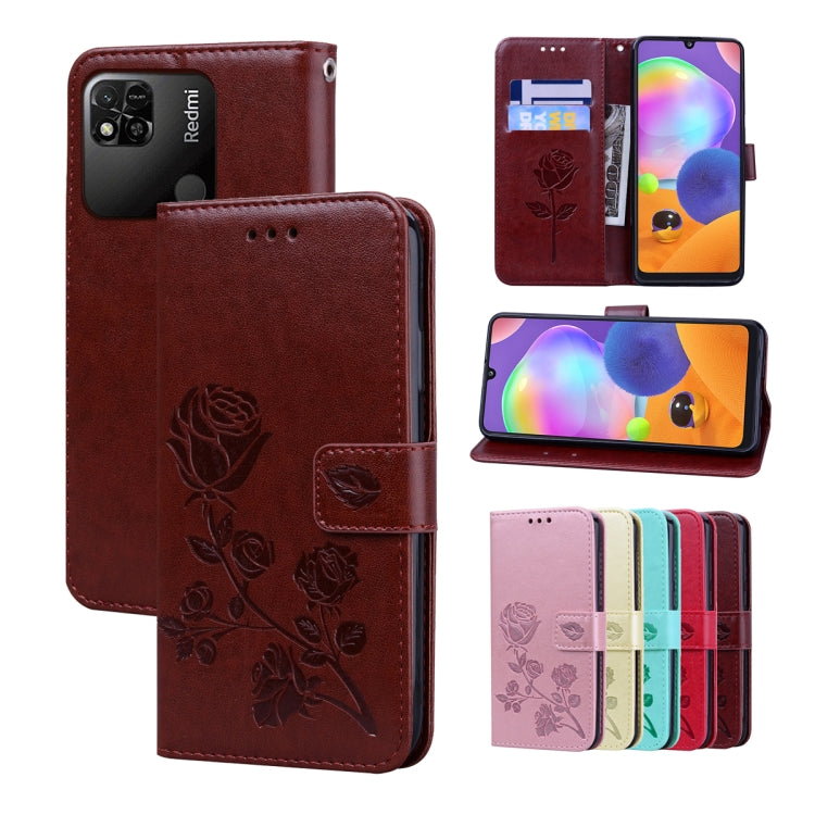 Rose Embossed Flip PU Leather Phone Case
