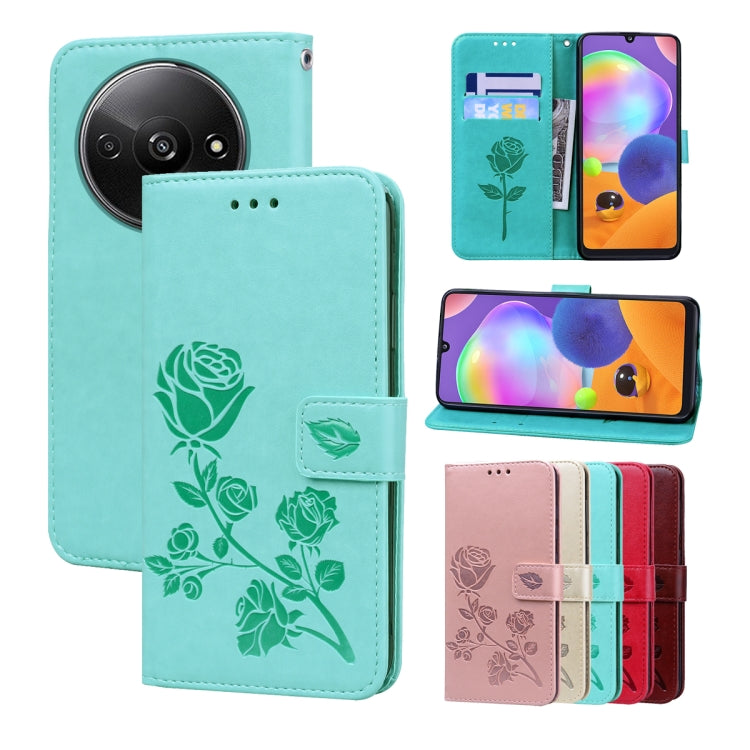 Rose Embossed Flip PU Leather Phone Case