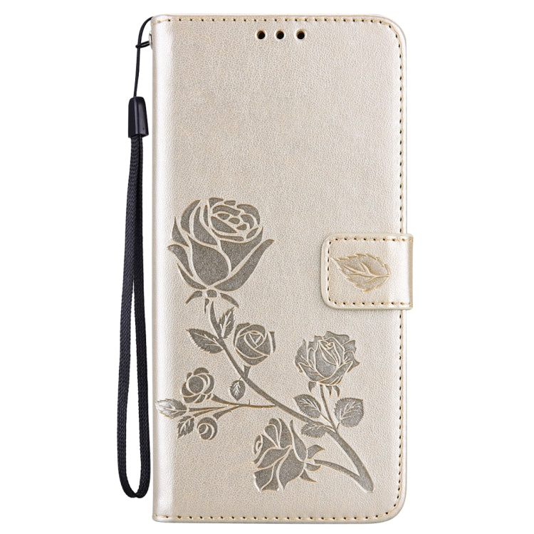Rose Embossed Flip PU Leather Phone Case