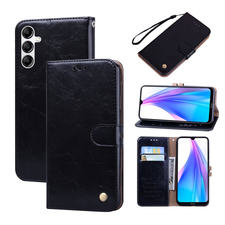 Oil Wax Texture Leather Phone Case