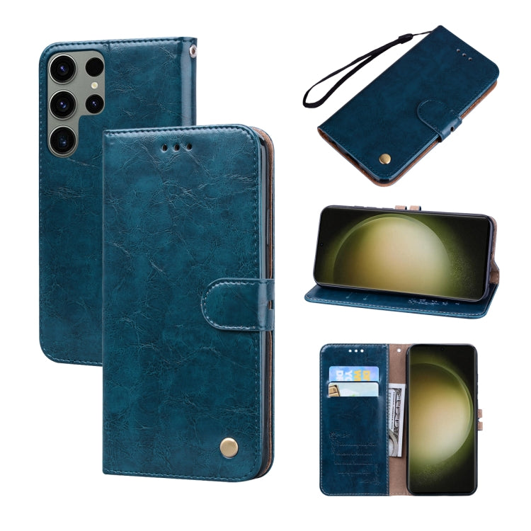 Oil Wax Texture Leather Phone Case