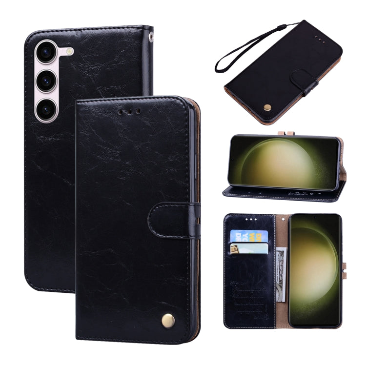 Oil Wax Texture Leather Phone Case