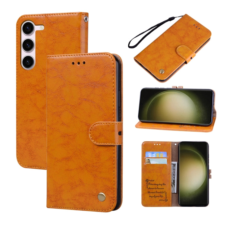 Oil Wax Texture Leather Phone Case
