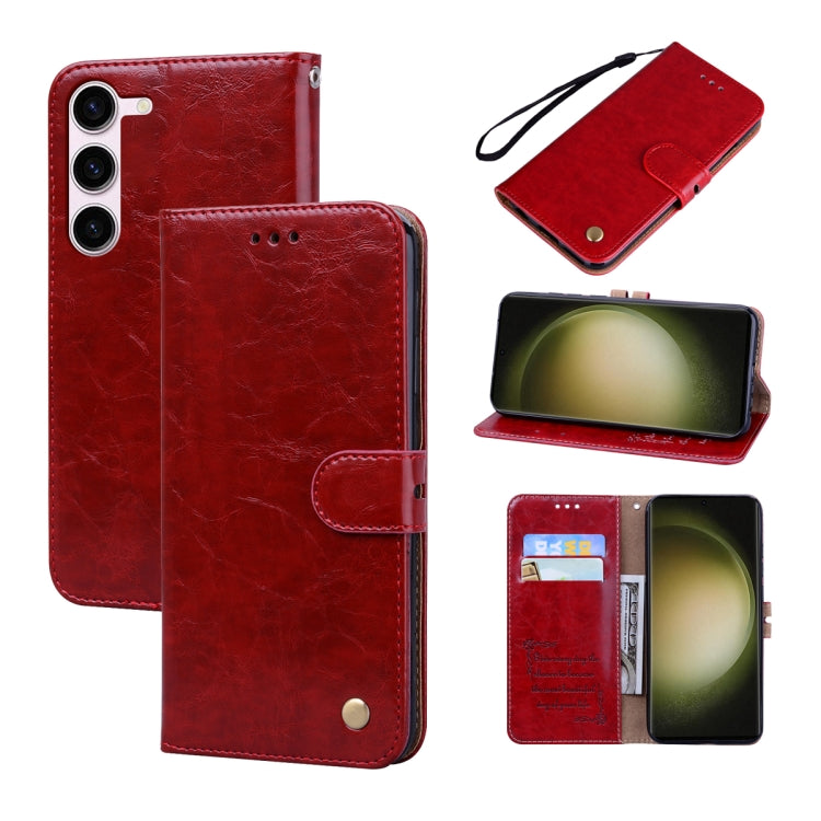 Oil Wax Texture Leather Phone Case
