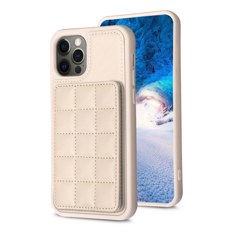 Grid Card Slot Holder Phone Case, For iPhone 13 Pro Max, For iPhone 13 Pro, For iPhone 12 / 12 Pro