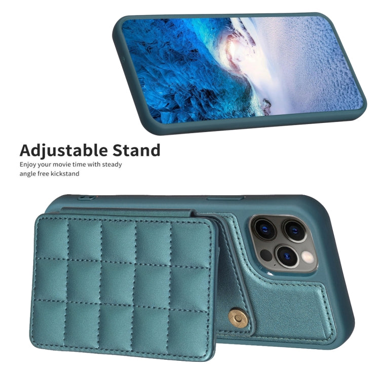 Grid Card Slot Holder Phone Case, For iPhone 12 Pro Max, For iPhone 11 Pro Max, For iPhone 11