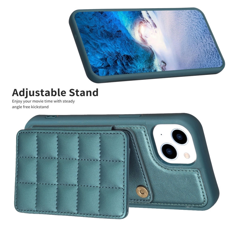 Grid Card Slot Holder Phone Case, For iPhone 14 / 13, For iPhone 14 Pro, For iPhone 15 Plus
