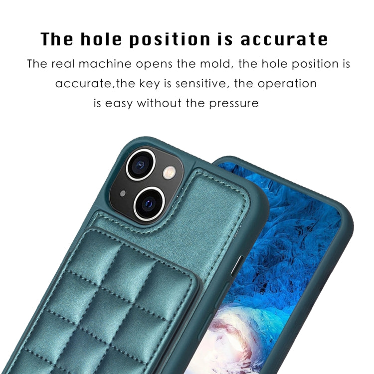 Grid Card Slot Holder Phone Case, For iPhone 14 / 13, For iPhone 14 Pro, For iPhone 15 Plus