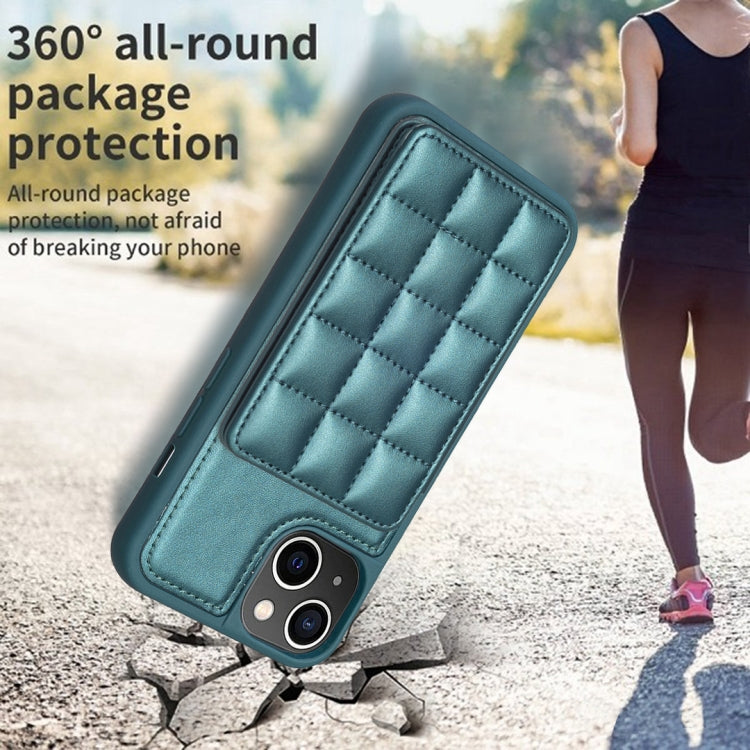 Grid Card Slot Holder Phone Case, For iPhone 14 / 13, For iPhone 14 Pro, For iPhone 15 Plus