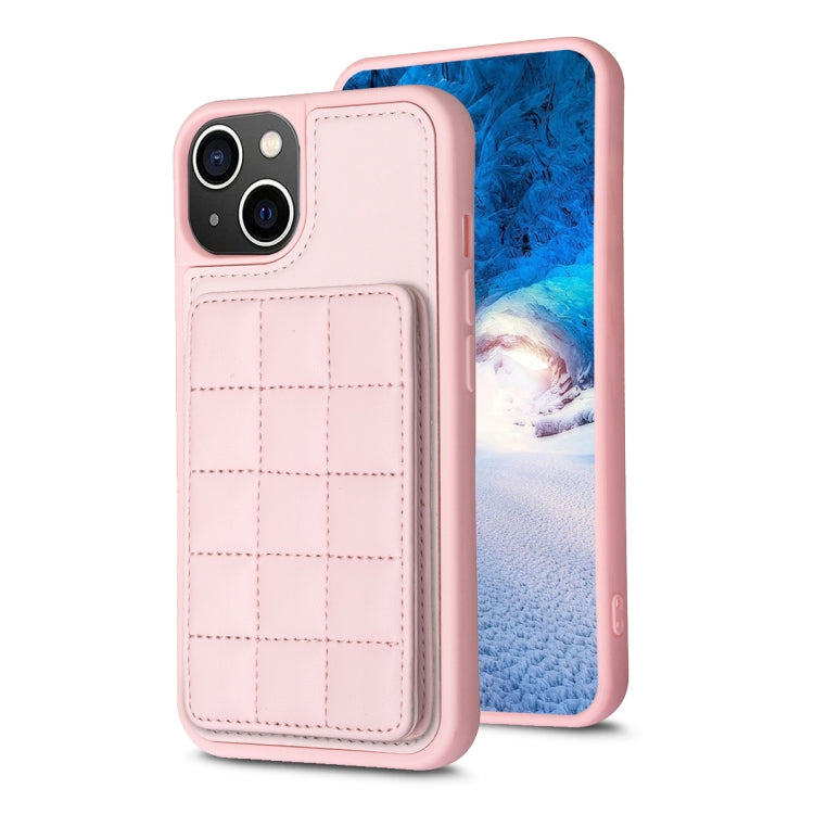 Grid Card Slot Holder Phone Case, For iPhone 14 / 13, For iPhone 14 Pro, For iPhone 15 Plus