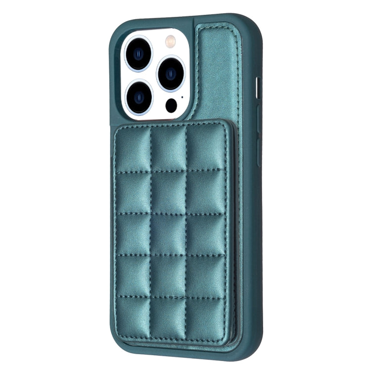 Grid Card Slot Holder Phone Case, For iPhone 13 Pro Max, For iPhone 13 Pro, For iPhone 12 / 12 Pro