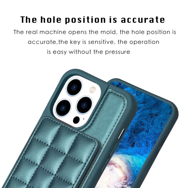 Grid Card Slot Holder Phone Case, For iPhone 13 Pro Max, For iPhone 13 Pro, For iPhone 12 / 12 Pro