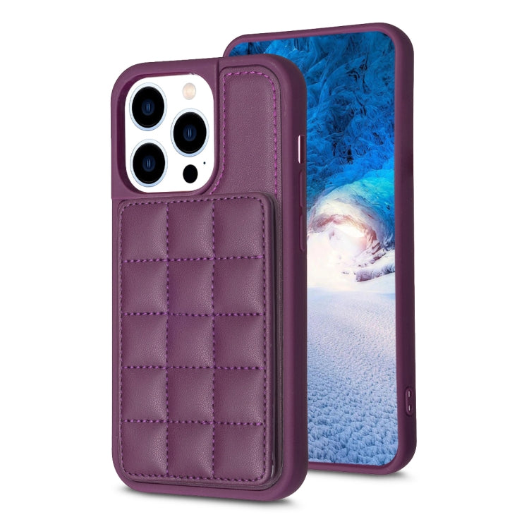 Grid Card Slot Holder Phone Case, For iPhone 13 Pro Max, For iPhone 13 Pro, For iPhone 12 / 12 Pro