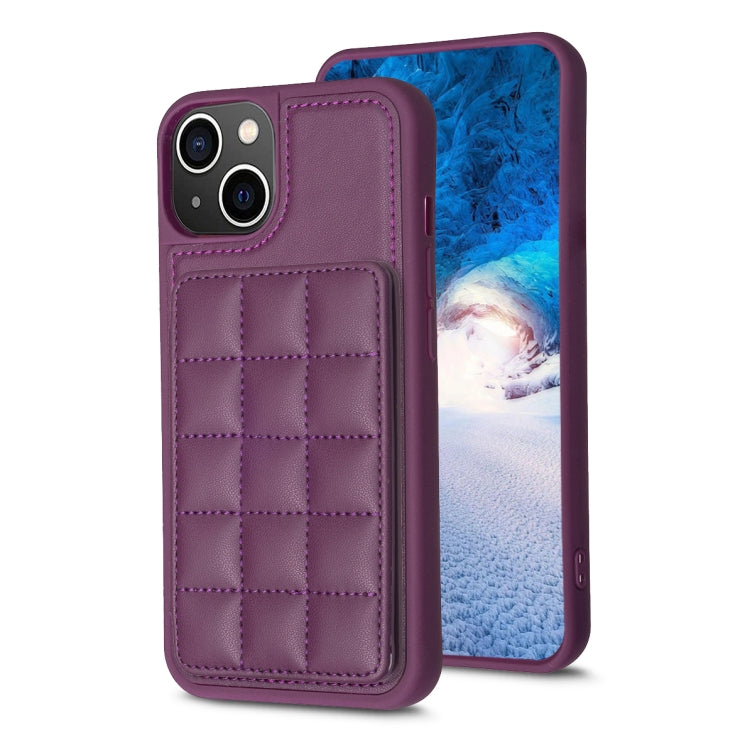 Grid Card Slot Holder Phone Case, For iPhone 14 Plus, For iPhone 15 Pro Max, For iPhone 15 Pro
