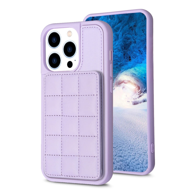 Grid Card Slot Holder Phone Case, For iPhone 14 / 13, For iPhone 14 Pro, For iPhone 15 Plus