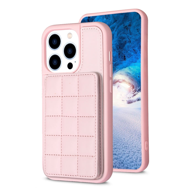Grid Card Slot Holder Phone Case, For iPhone 14 / 13, For iPhone 14 Pro, For iPhone 15 Plus