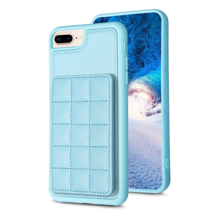 Grid Card Slot Holder Phone Case, For iPhone XS Max, For iPhone 8 Plus / 7 Plus