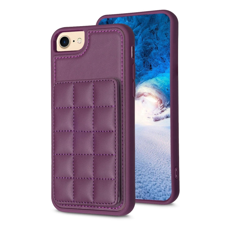 Grid Card Slot Holder Phone Case, For iPhone 15, For iPhone 14 Pro Max, For iPhone SE 2022 / SE 2020 / 8 / 7