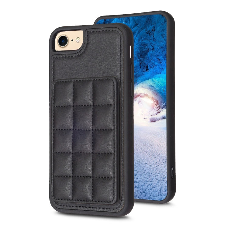 Grid Card Slot Holder Phone Case, For iPhone 15, For iPhone 14 Pro Max, For iPhone SE 2022 / SE 2020 / 8 / 7