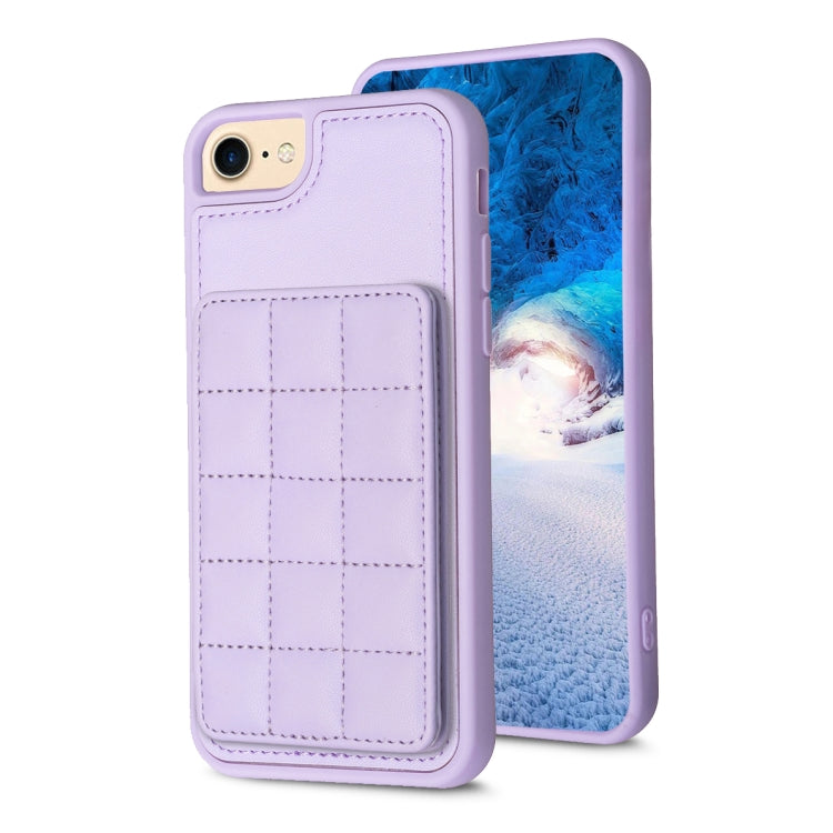 Grid Card Slot Holder Phone Case, For iPhone 15, For iPhone 14 Pro Max, For iPhone SE 2022 / SE 2020 / 8 / 7