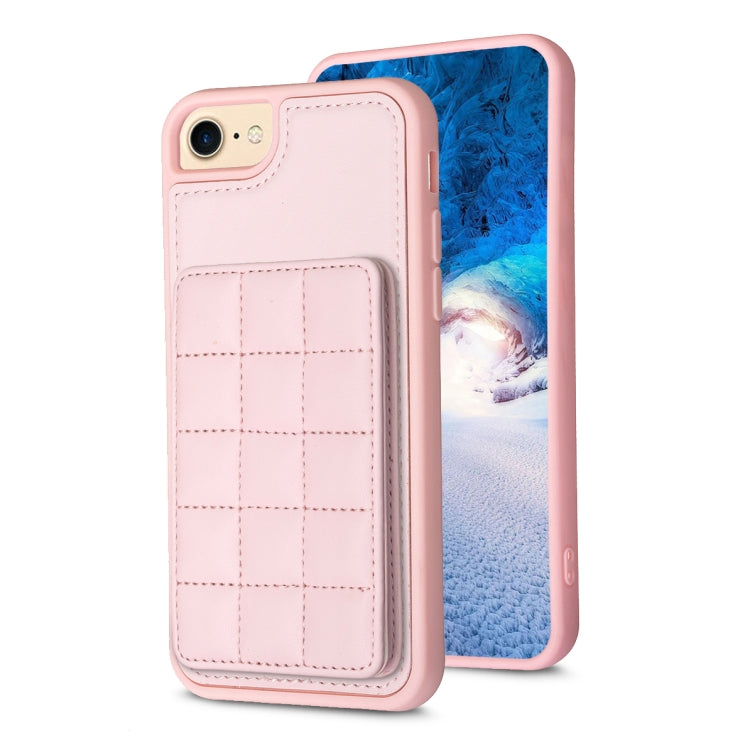 Grid Card Slot Holder Phone Case, For iPhone 15, For iPhone 14 Pro Max, For iPhone SE 2022 / SE 2020 / 8 / 7