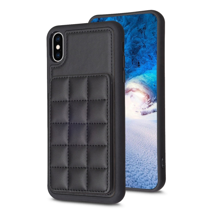 Grid Card Slot Holder Phone Case, For iPhone 11 Pro, For iPhone XS / X, For iPhone XR