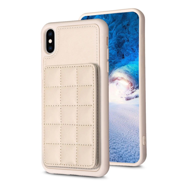 Grid Card Slot Holder Phone Case, For iPhone 11 Pro, For iPhone XS / X, For iPhone XR