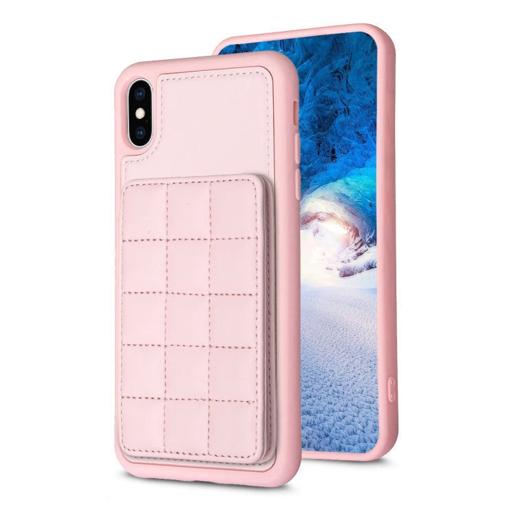 Grid Card Slot Holder Phone Case, For iPhone 11 Pro, For iPhone XS / X, For iPhone XR
