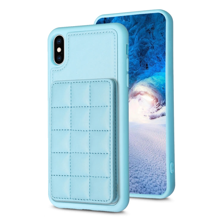 Grid Card Slot Holder Phone Case, For iPhone 11 Pro, For iPhone XS / X, For iPhone XR