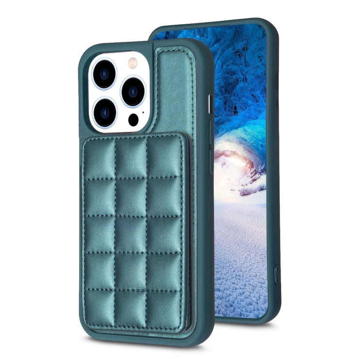 Grid Card Slot Holder Phone Case, For iPhone 14 Plus, For iPhone 15 Pro Max, For iPhone 15 Pro
