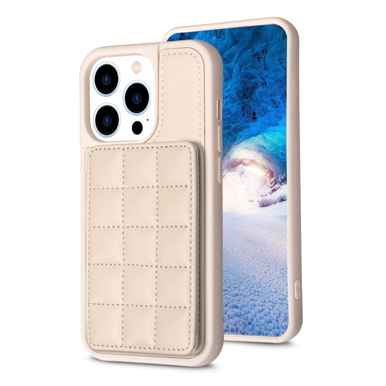 Grid Card Slot Holder Phone Case, For iPhone 14 Plus, For iPhone 15 Pro Max, For iPhone 15 Pro