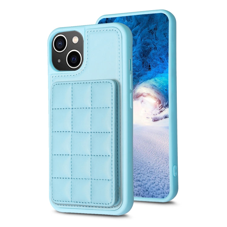 Grid Card Slot Holder Phone Case, For iPhone 15, For iPhone 14 Pro Max, For iPhone SE 2022 / SE 2020 / 8 / 7