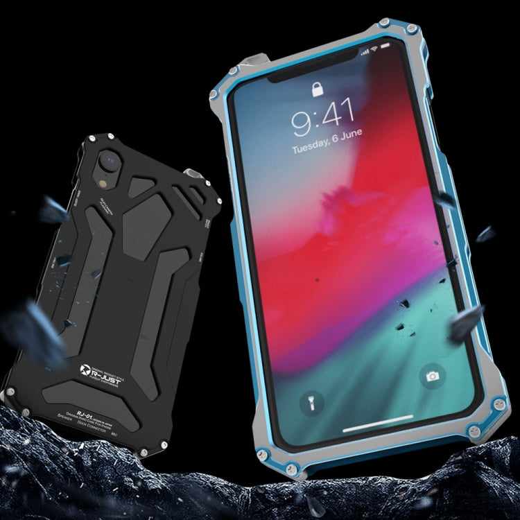 R-JUST Shockproof Dustproof Armor Metal Protective Case, For iPhone XS Max