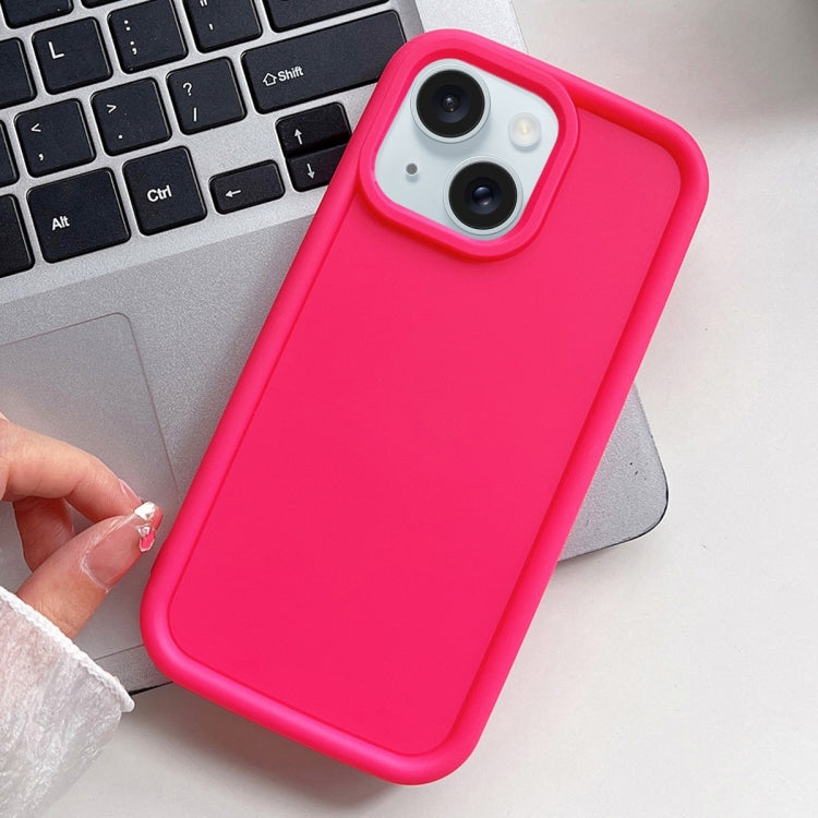 Shockproof Frame Frosted TPU Phone Case, For iPhone 15 Pro Max, For iPhone 15 Pro, For iPhone 15 Plus, For iPhone 15