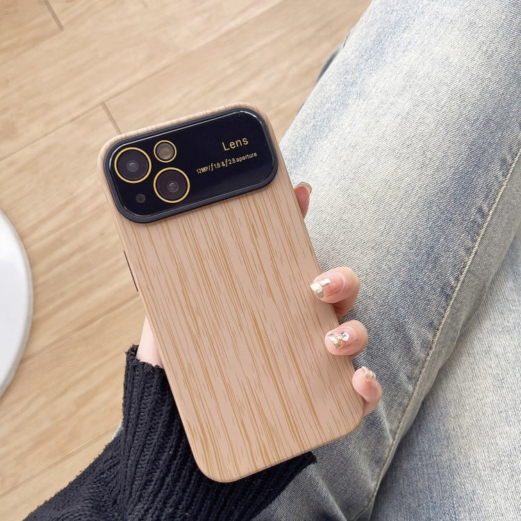 Wood Grain TPU Phone Case with Lens Film, For iPhone 14 Plus, For iPhone 14, For iPhone 14 Pro, For iPhone 14 Pro Max, For iPhone SE 2022 / 2020 / 8 / 7