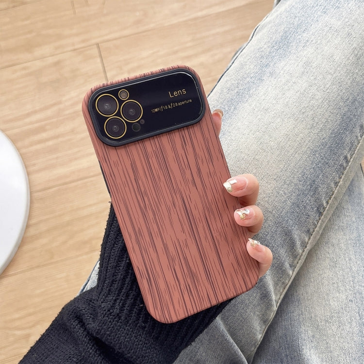 Wood Grain TPU Phone Case with Lens Film, For iPhone 14 Plus, For iPhone 14, For iPhone 14 Pro, For iPhone 14 Pro Max, For iPhone SE 2022 / 2020 / 8 / 7
