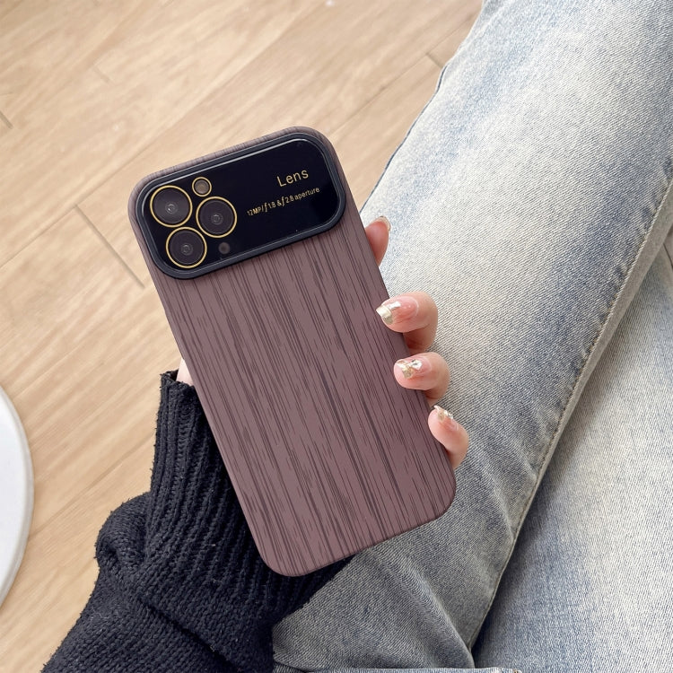 Wood Grain TPU Phone Case with Lens Film, For iPhone 12 Pro Max, For iPhone 12 Pro, For iPhone 11 Pro Max, For iPhone 11