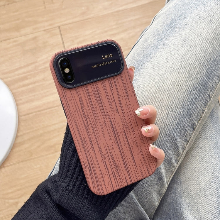 Wood Grain TPU Phone Case with Lens Film, For iPhone 11 Pro, For iPhone X / XS, For iPhone XR, For iPhone XS Max