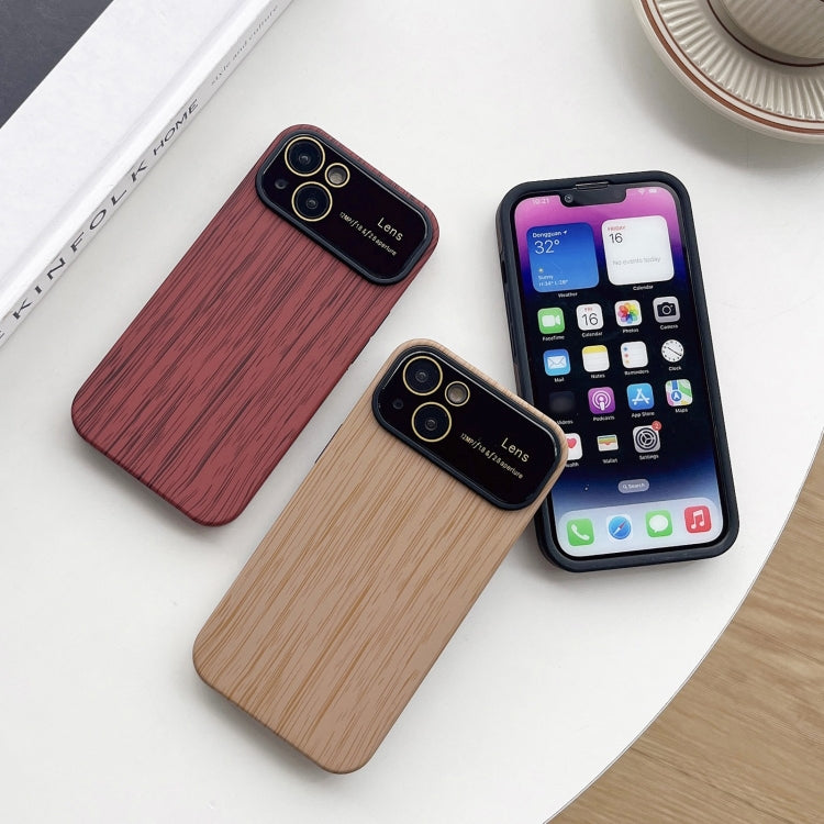 Wood Grain TPU Phone Case with Lens Film, For iPhone 12 Pro Max, For iPhone 12 Pro, For iPhone 11 Pro Max, For iPhone 11